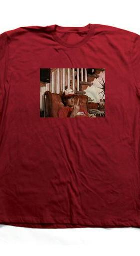 An image of Toy Machine ed flip (cardinal) red t-shirt