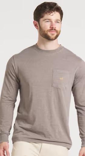 A man wearing Southern Marsh seawash™ tee - rodeo rider - long sleeve